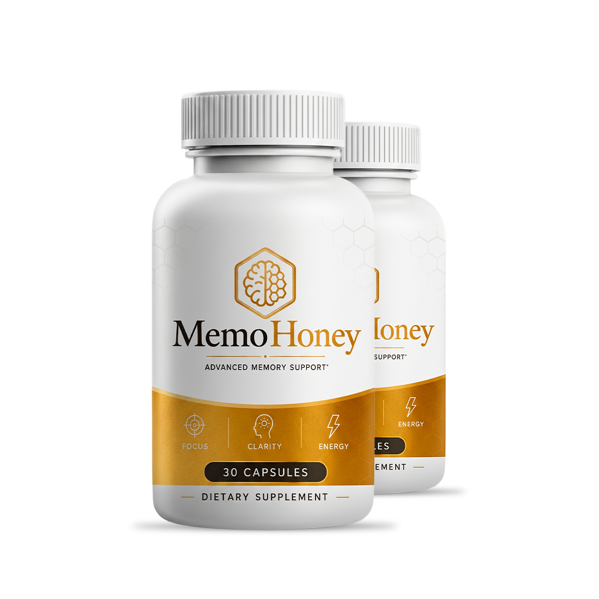 MemoHoney memory support capsule bottle